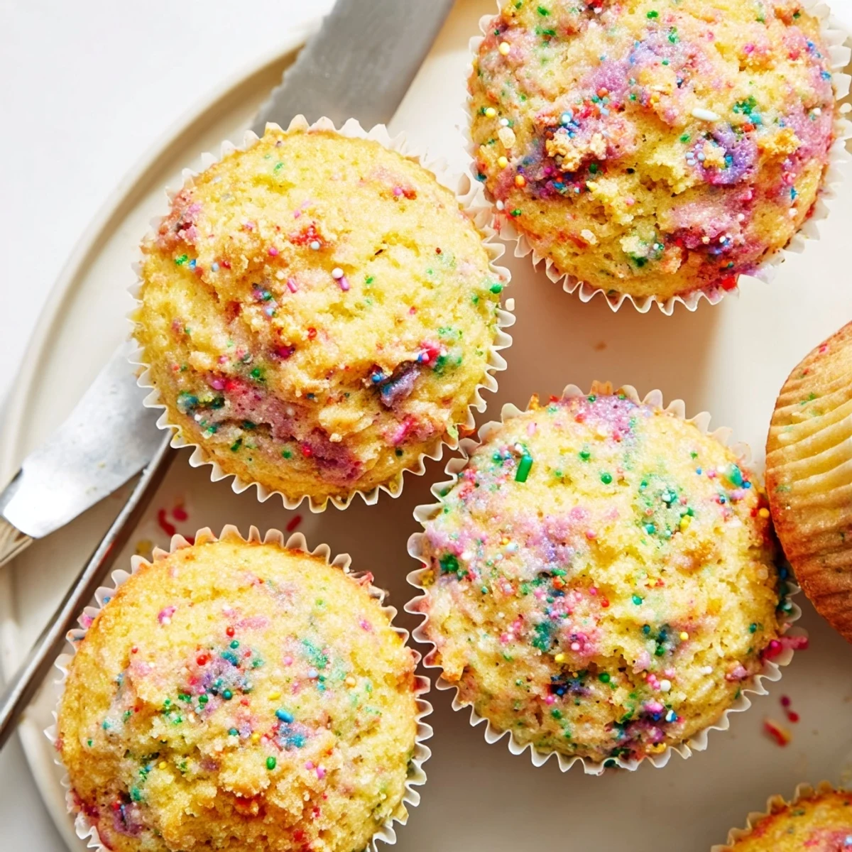 Deliciously soft Funfetti cornbread muffins ideal for breakfast or festive gatherings.