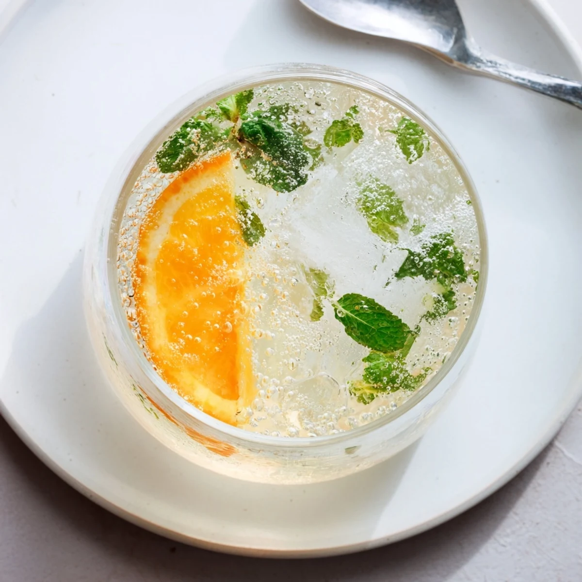 Sparkling and tangy Probiotic Soda Mocktail, perfect for summer gatherings on a patio.