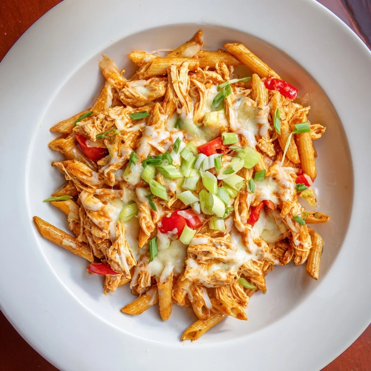 Delicious and flavorful Buffalo Chicken Pasta Skillet, a one-pan meal, ready in under an hour.