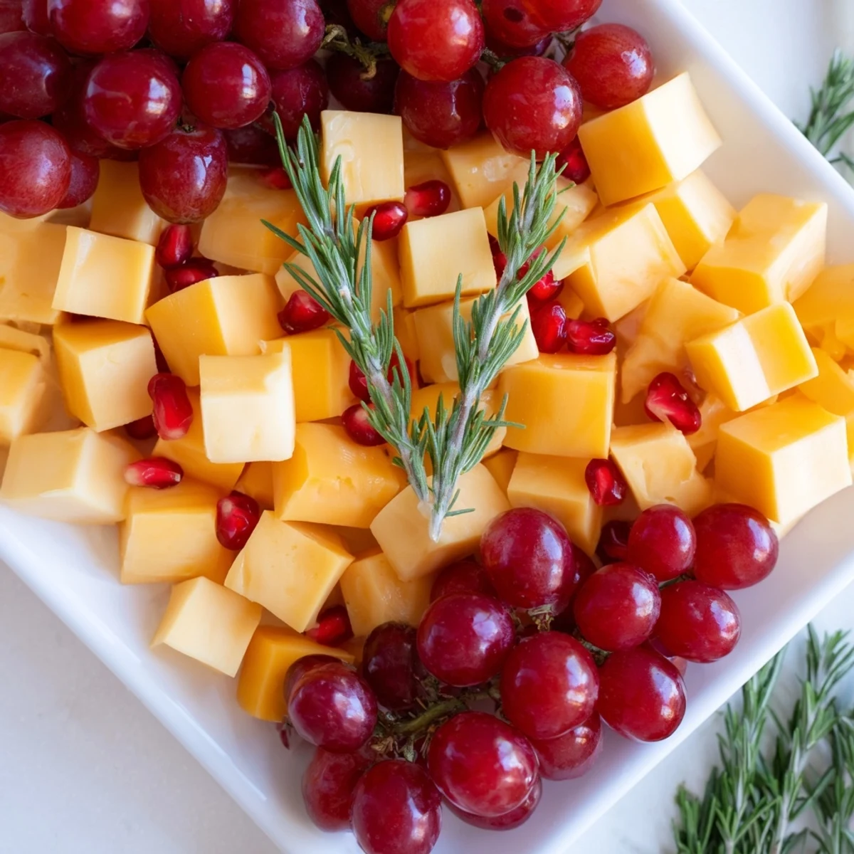 Homemade Christmas Stocking Snack Tray featuring cheddar cubes and prosciutto, ready to impress guests this season.
