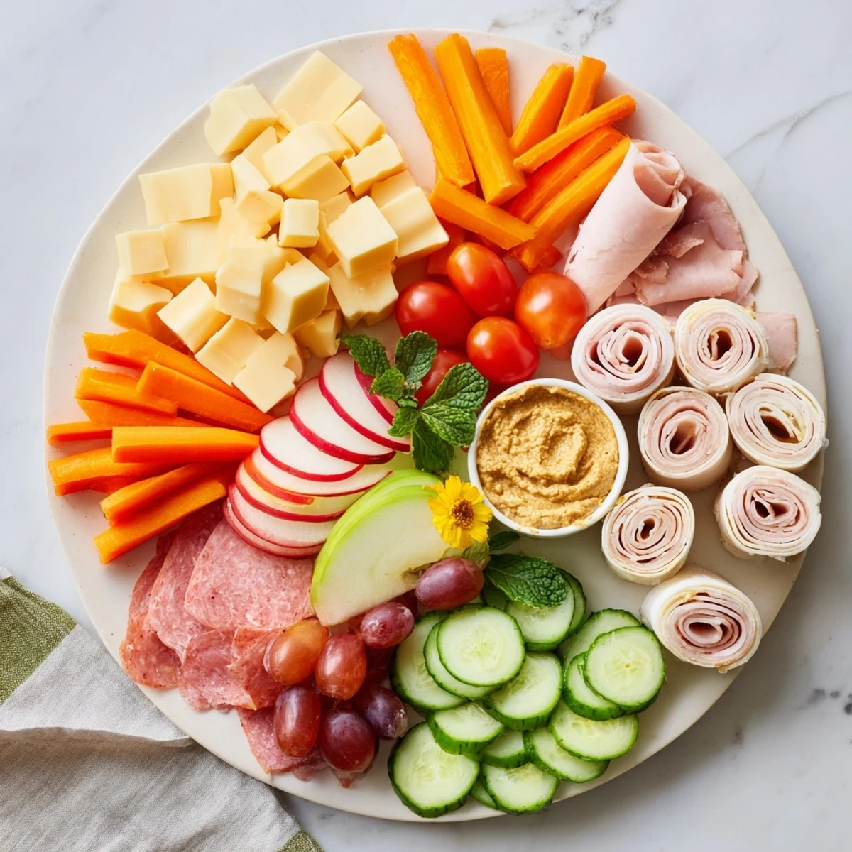 This Gallop & Graze Horse Charcuterie showcases an artful arrangement of snacks, perfect for sharing.