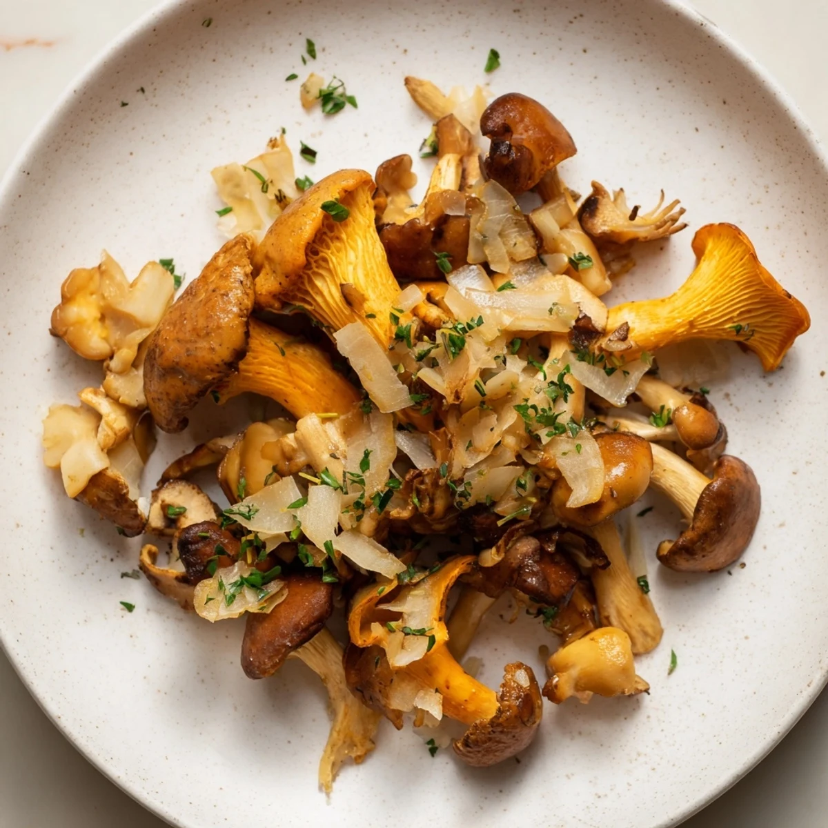 Tender Enchanted Forest Mushrooms, showcasing mixed wild mushrooms with a delightful garlic and herb aroma.
