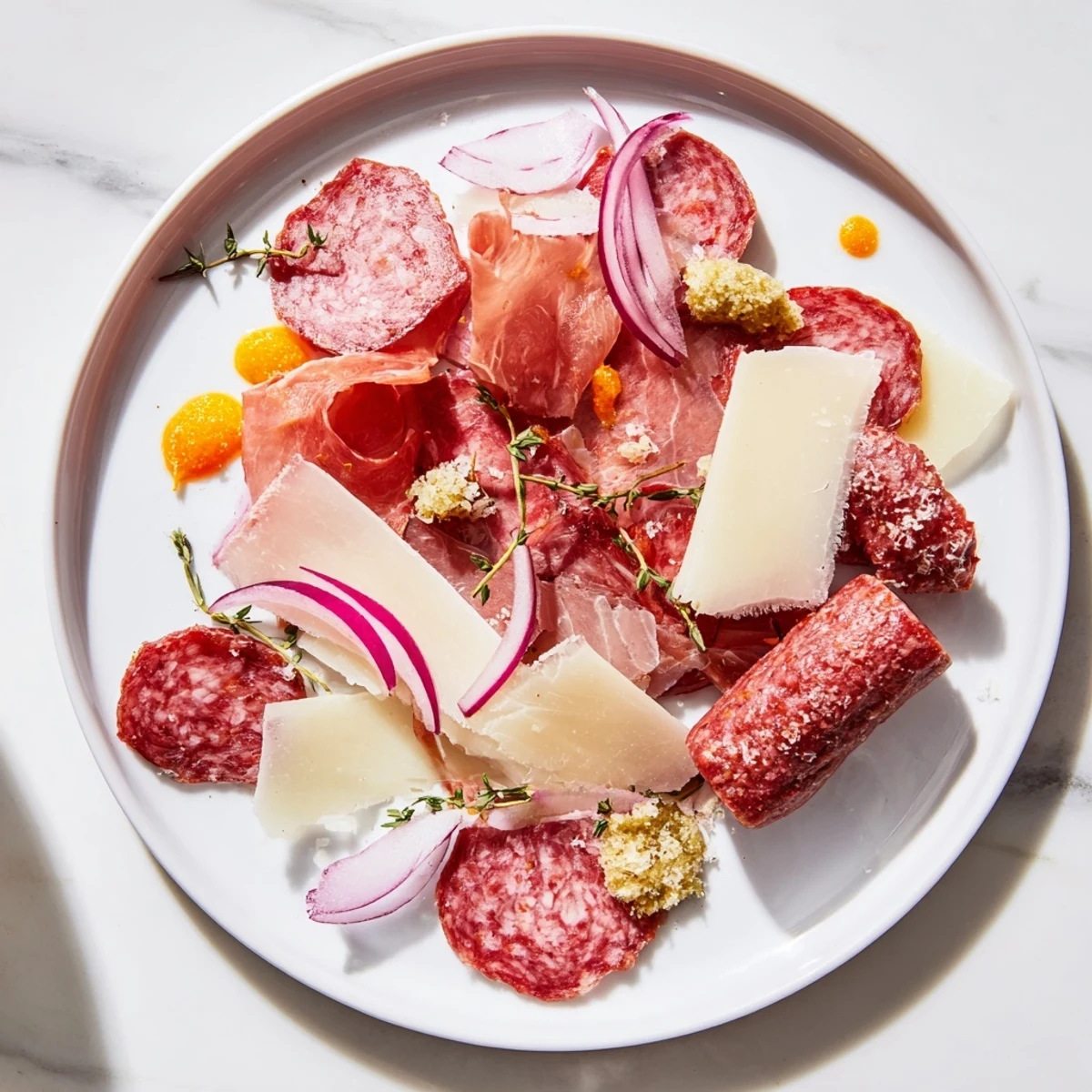 Rustic country ham mingling with Gruyère: a close-up of The Burlap & Lace appetizer, perfect for snacking.