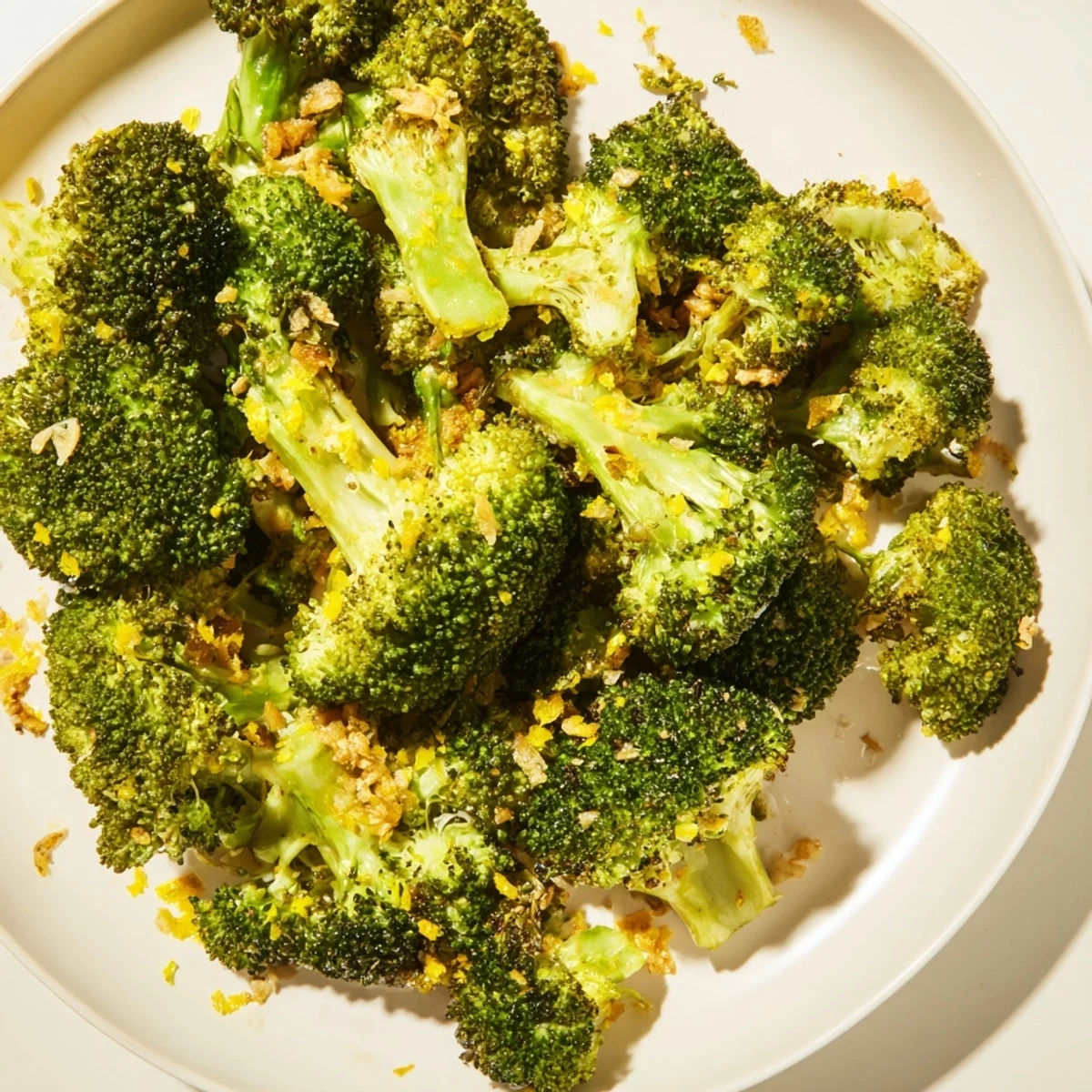Lemon Garlic Roasted Broccoli