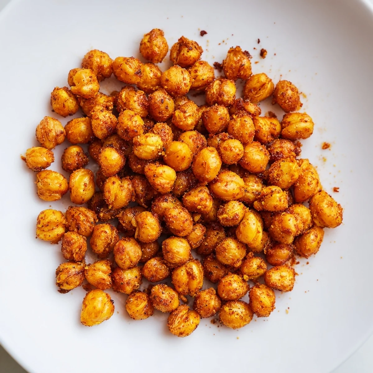 Golden, crispy chickpea snack, a delicious vegan treat bursting with Mediterranean spices and flavor.