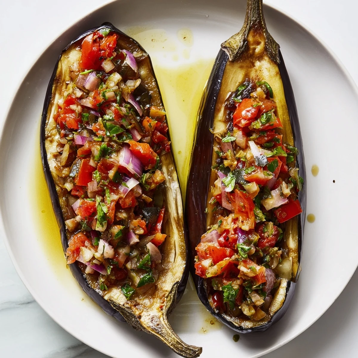 Silky Eggplant Turkish Dish