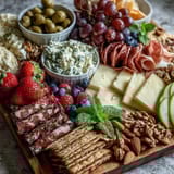 Spring Charcuterie Edible Flowers Fruits