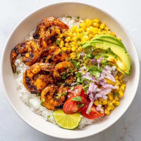 Easy Grilled Shrimp Bowl