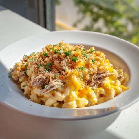 Barbecue Pulled Pork Mac Cheese