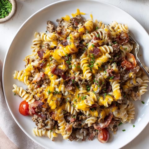 Bacon Cheeseburger Pasta Bake