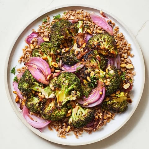Warm Roasted Broccoli Farro