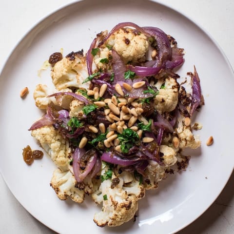Warm Roasted Cauliflower Salad