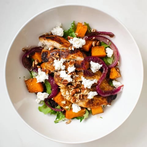 Roasted Chicken Winter Squash Salad