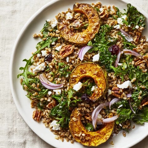 Farro Mustard Greens Salad