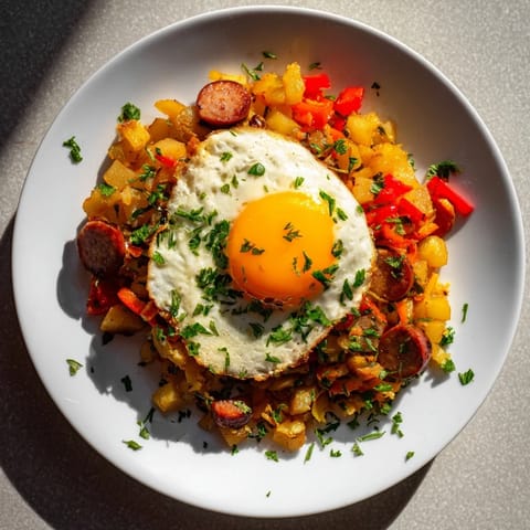 Egg Potato Hash Hot Dogs