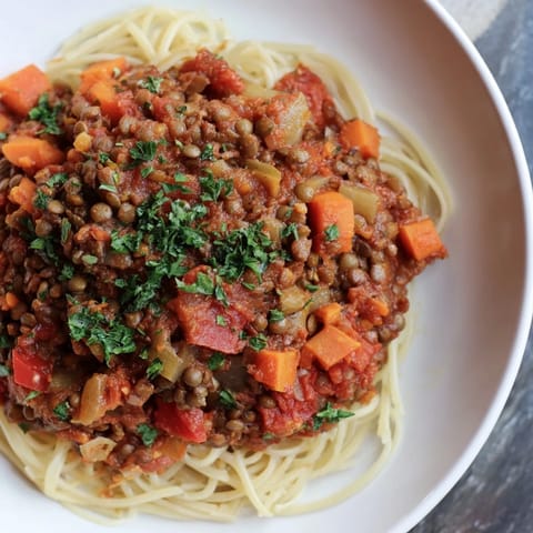 Hearty Lentil Bolognese
