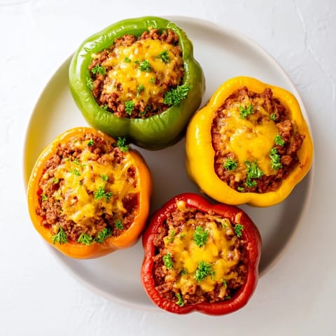 Sloppy Joe Stuffed Peppers