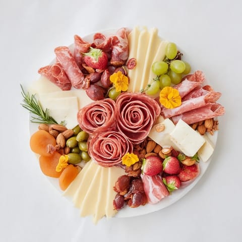 Meat Cheese Rose Garden