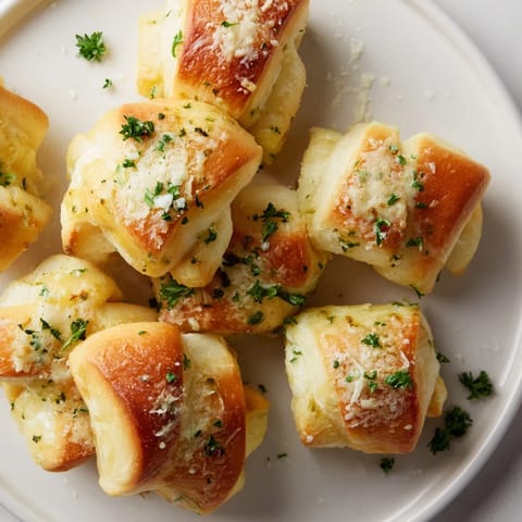 These easy Savory Rolls: Crescent Roll Baked Cheese Bites are baked until golden brown and look delicious.