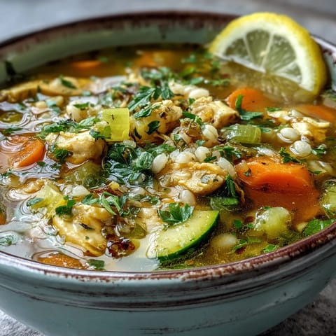 Soothing Turmeric Chicken With Pearl Barley