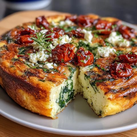 Spinach Feta Frittata Sun-Dried