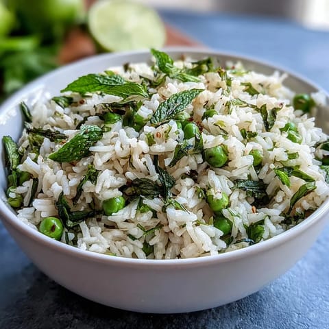 Spring Pea Mint Rice Pilaf