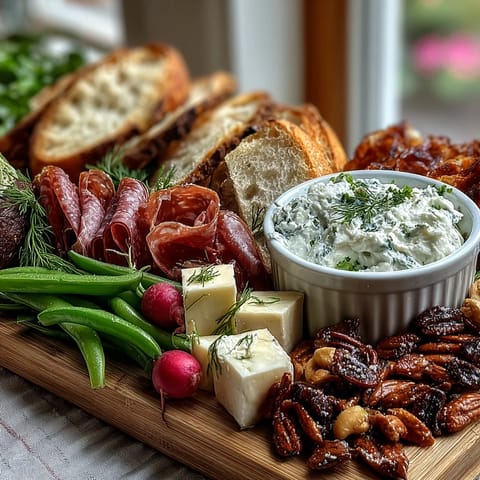 Spring Charcuterie Board Radishes