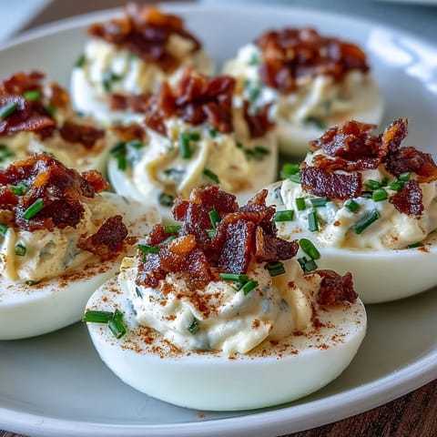 Bacon Ranch Deviled Eggs