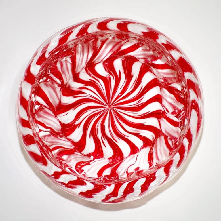 This No-Bake Peppermint Candy Bowl sparkles, shaped beautifully for holiday treats and easy gifting.