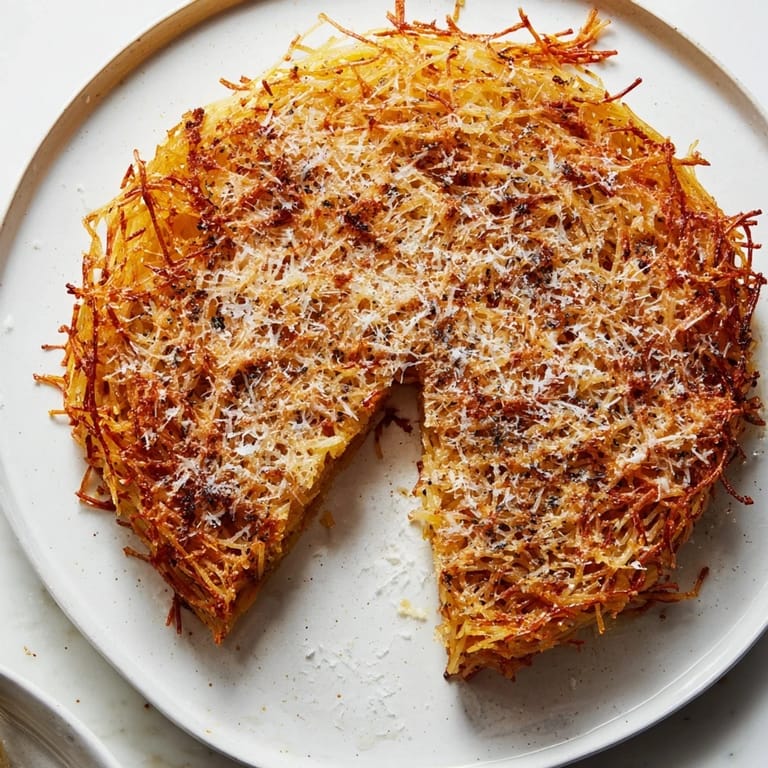 Imagine a savory slice: The rich flavor of Cacio e Pepe Pasta Pie promises Italian comfort food.