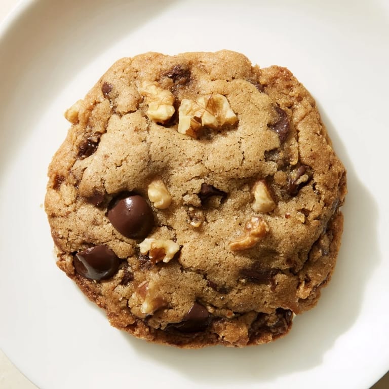 These soft and chewy Chewy Protein Chocolate Chip Cookies are studded with melting chocolate chips and nuts.