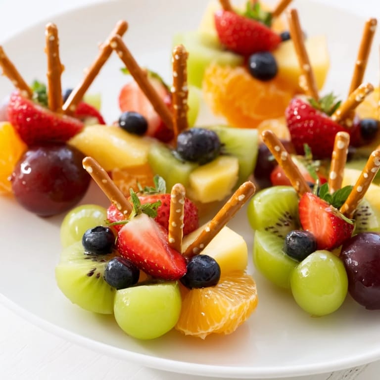 Delicious and healthy Ornament Fruit Medley, a beautiful, refreshing fruit salad for the holidays.