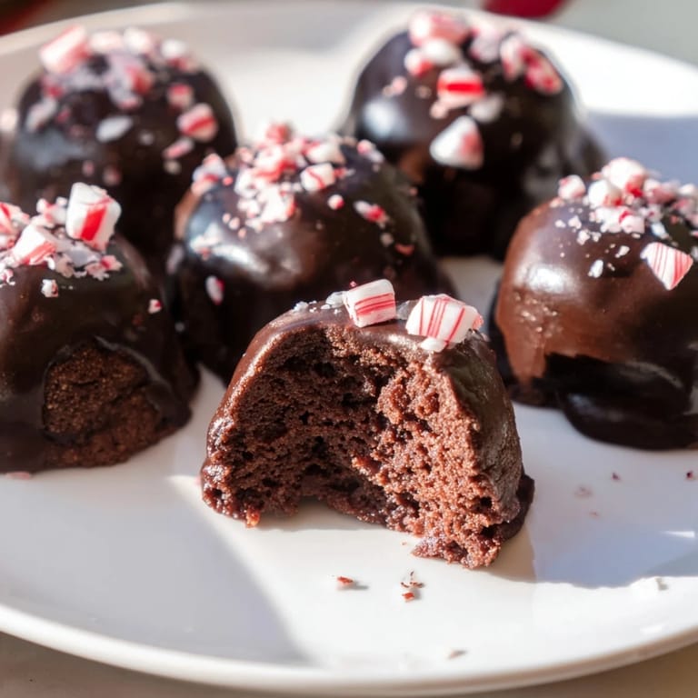 See the festive appeal of these mini Peppermint Mocha Brownie Bites, ready to enjoy with a hint of cooling mint.