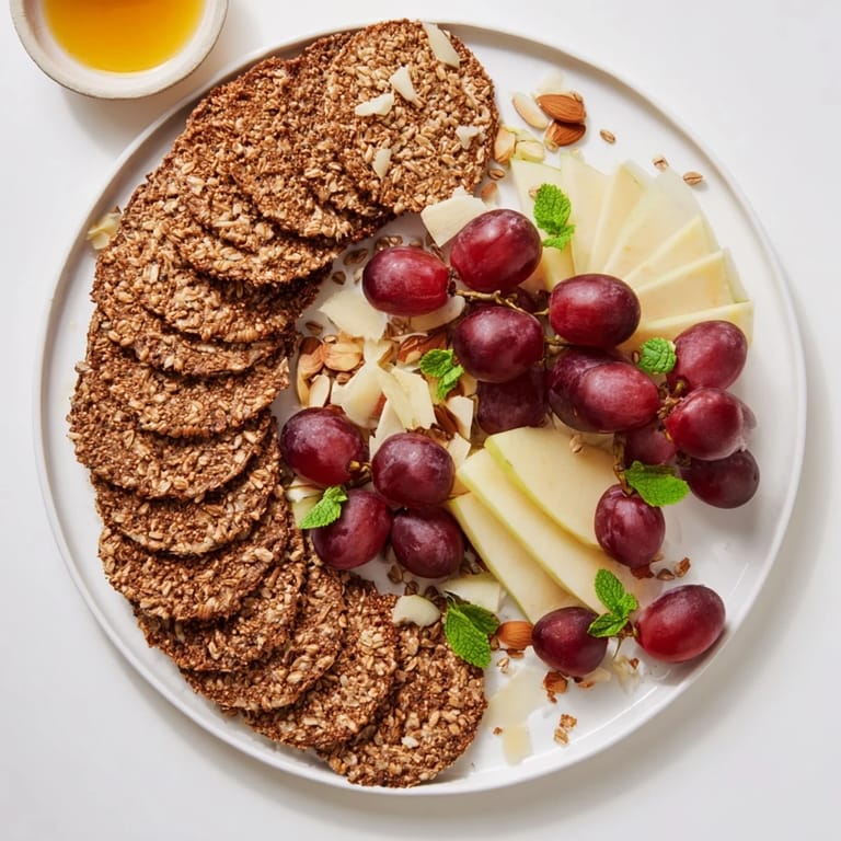 Golden Harvest Scythe arrangement with artisan breads, ripe fruits, and nuts creates a picturesque food centerpiece.