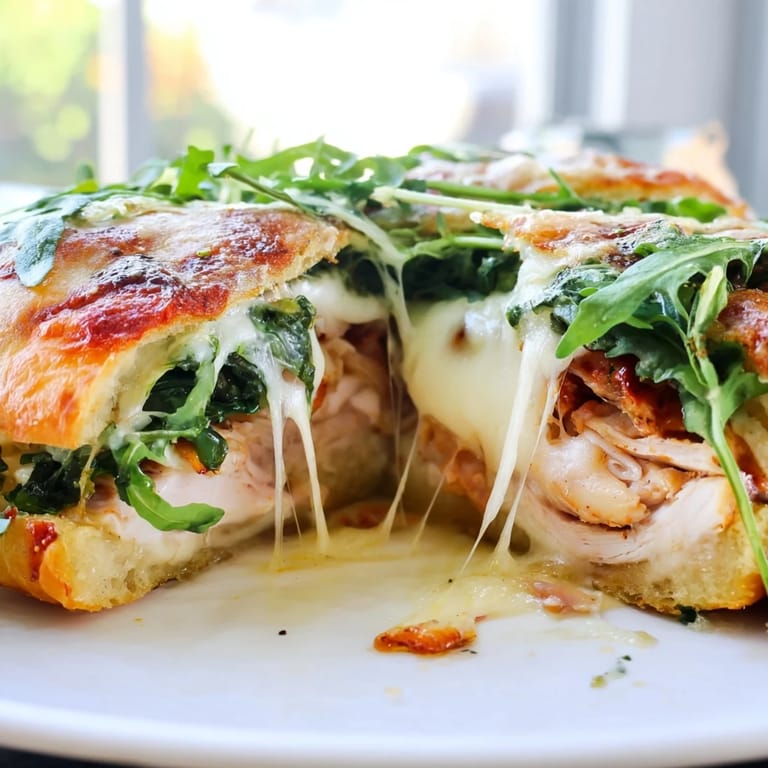 Crispy pizza crusts sandwiching juicy shredded chicken define this amazing Leftover Pizza Chicken Sandwich.