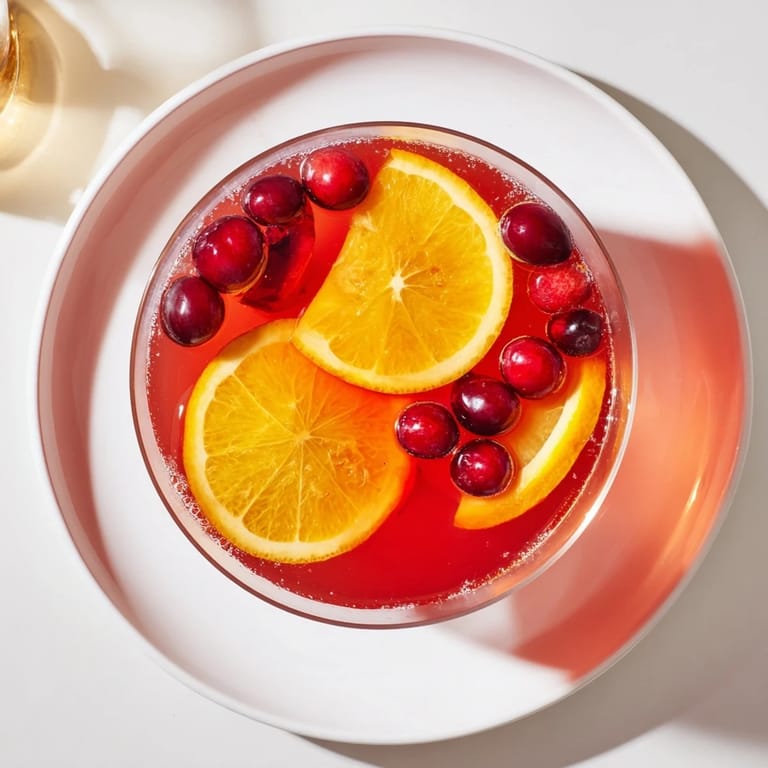 A chilled, bubbly punch, the 3-Ingredient Holiday Punch ready to serve at your next gathering.