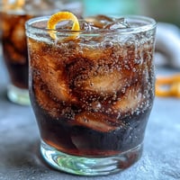 Cold Brew Coffee Tonic with Orange Zest, perfectly chilled bubbly refreshment adorned with citrus.